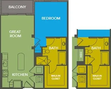 A1: 1bed 1bath A1: 1bed 1bath