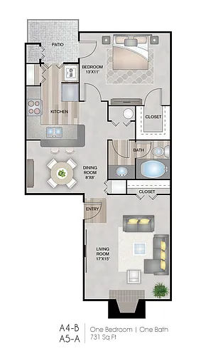 Floor plan A4-B