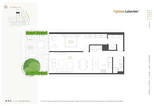 Floor plan 1B11