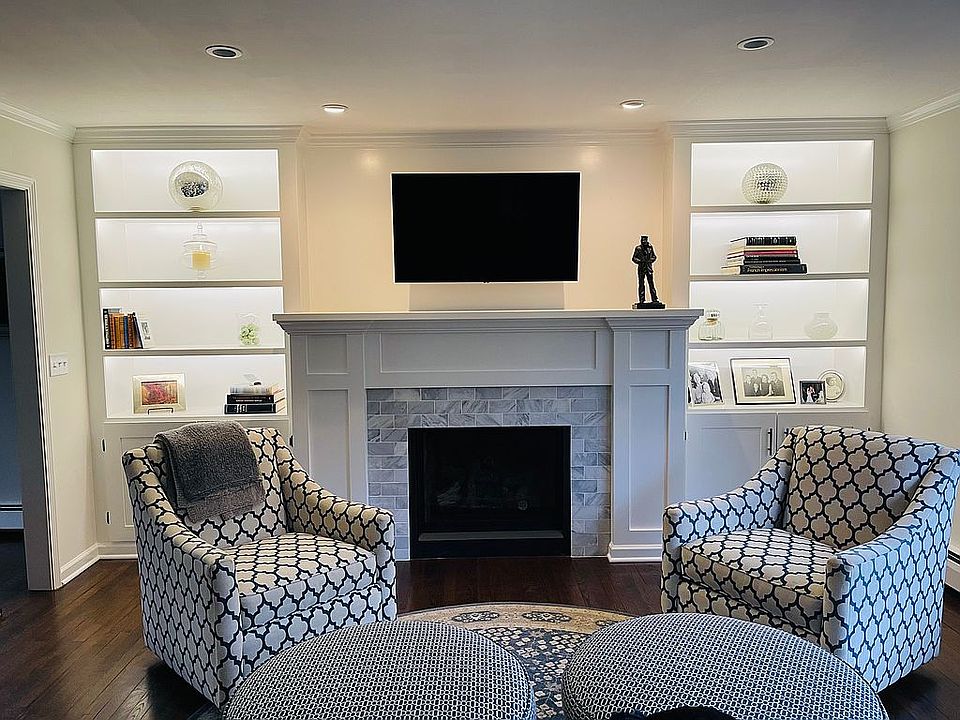 New built in and fireplace