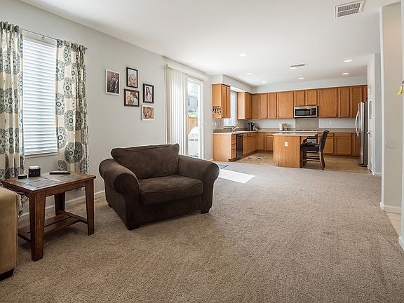 Open Family Room and Kitchen