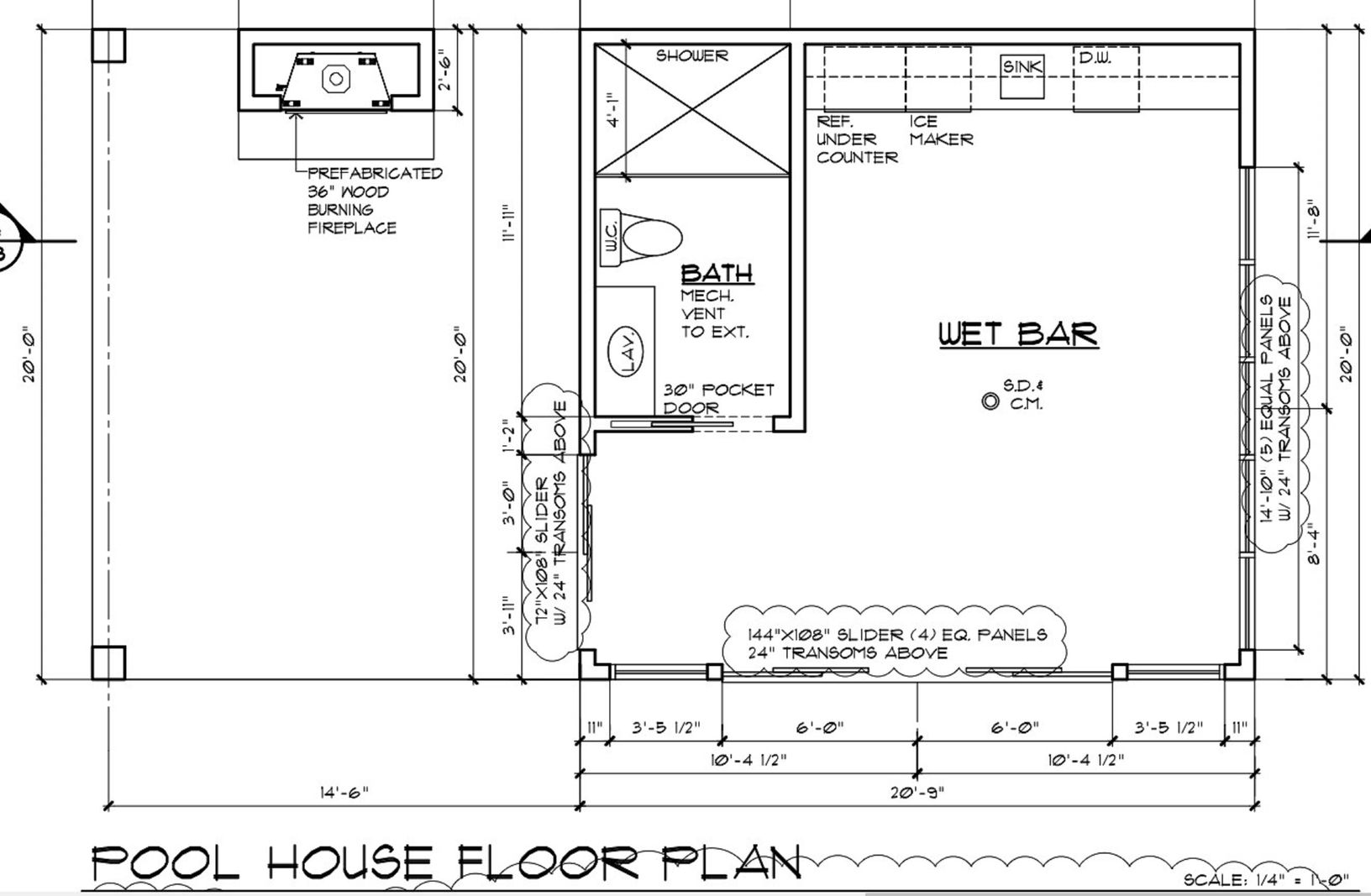 Pool House Floorplan
