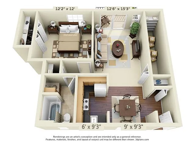 Floor plan One Bedroom