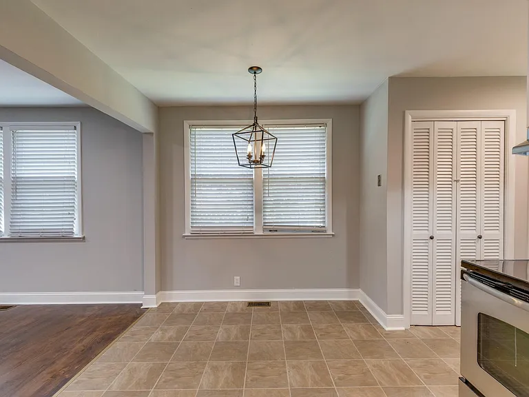 View of the eat-in area in the kitchen. Large enough for a nice sized dining table and chairs.
