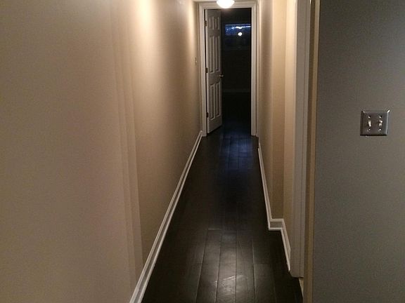 Hallway to bathroom