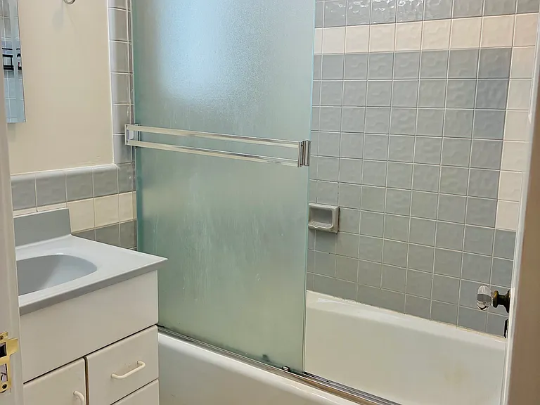 Hallway shower over tub