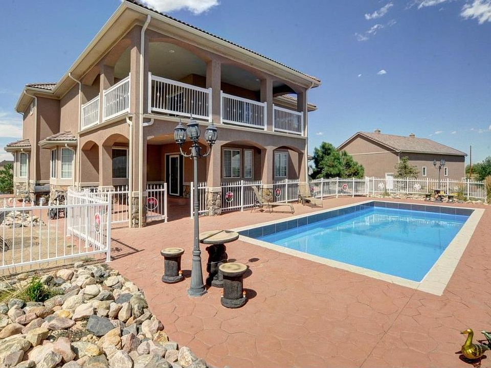 REAR VIEW OF HEATED POOL