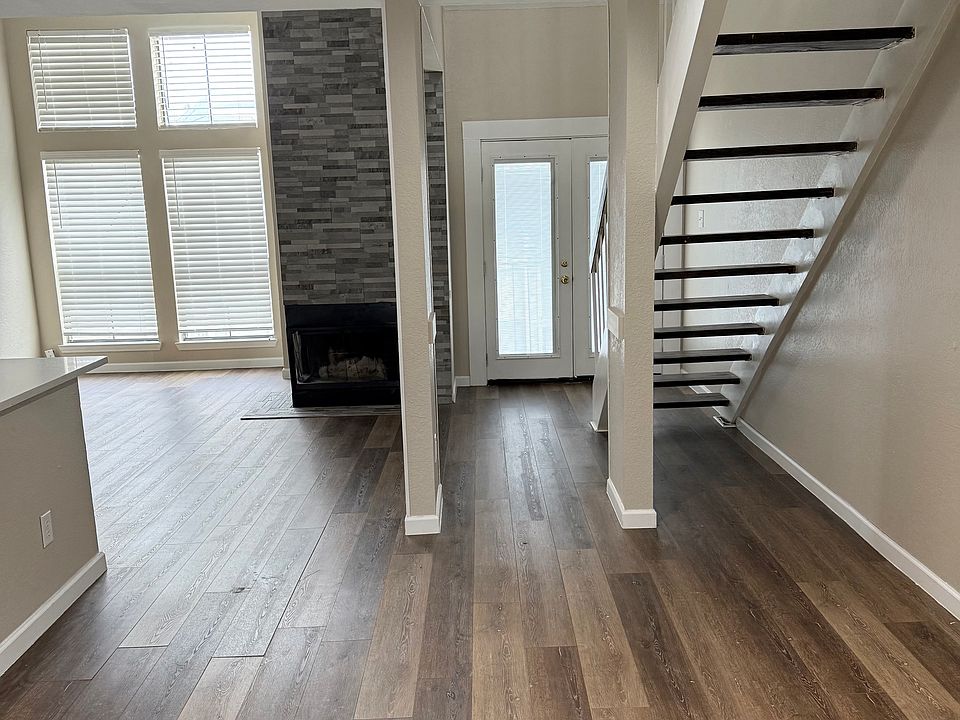 Open floor plan & beautiful flooring