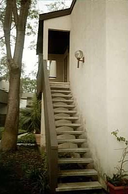 Entrance to unit