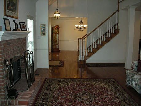 View from living room into dining room
