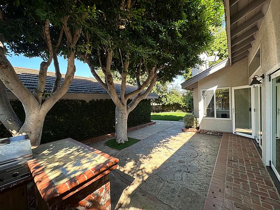 Backyard BBQ and patio