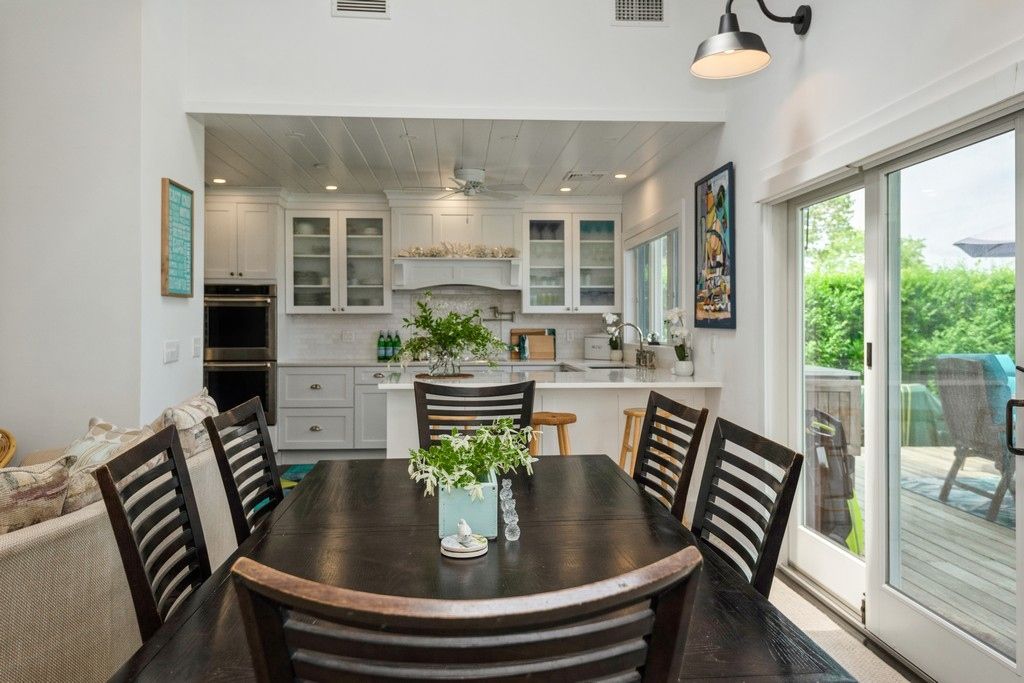Open floor plan concept; Dining Room/Kitchen vista