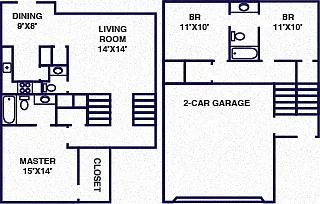 Floor plan Tri-Level
