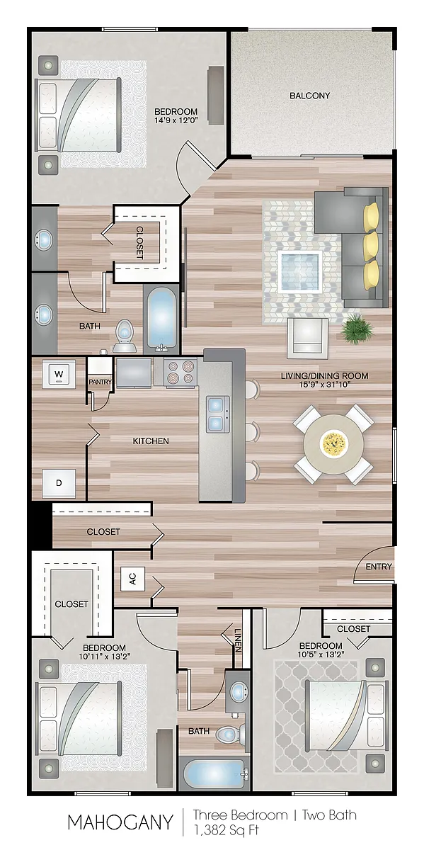 Floor plan The Mahogany