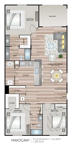 Floor plan The Mahogany