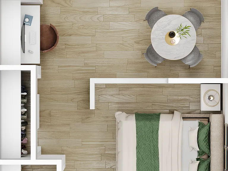 Explore this chic urban studio, designed to blend comfort with modern aesthetics. Explore this chic urban studio, designed to blend comfort with modern aesthetics.