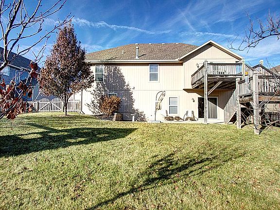 View from fenced back yard