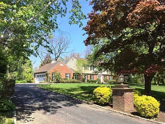 Impressively set back on circular drive.