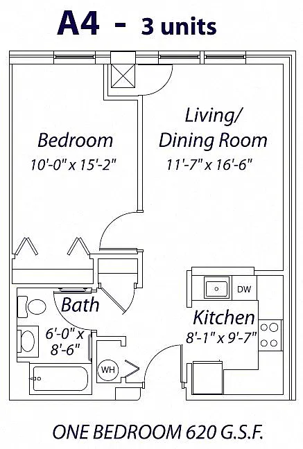 Floor plan One Bedroom