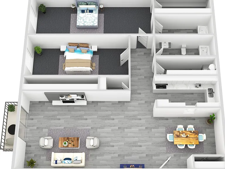 2 Bed and 2 Bath Unit 2 Bed and 2 Bath Unit