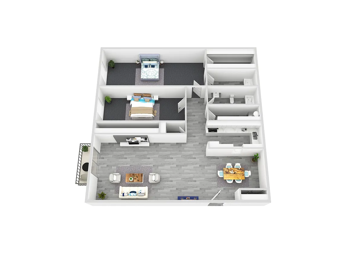 Floor plan 2X2