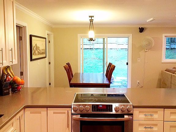 View to outdoor seating