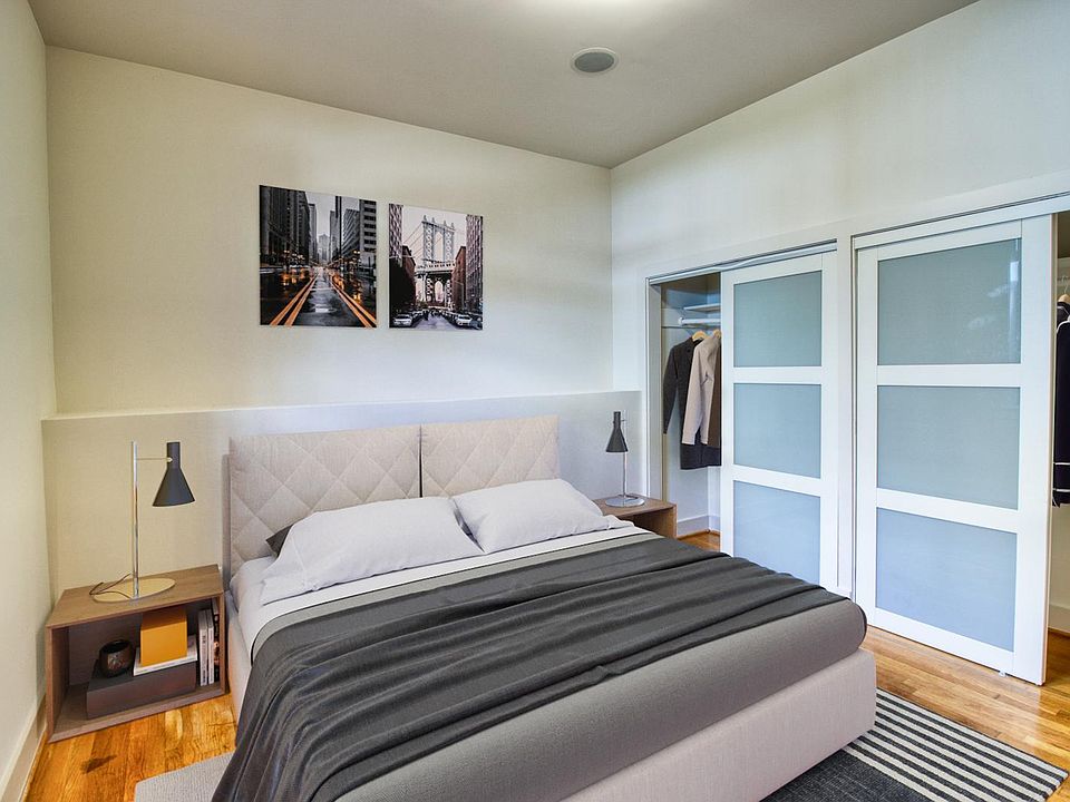 Bedroom virtually staged.