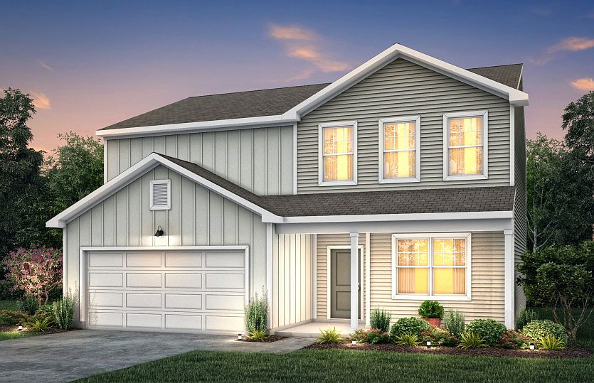 Rosella Exterior TD102 features siding, covered front porch and 2 car garage