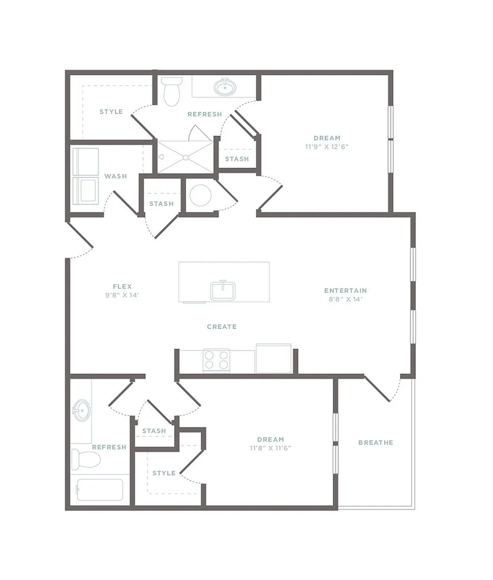 Floor plan B2 - Castaway