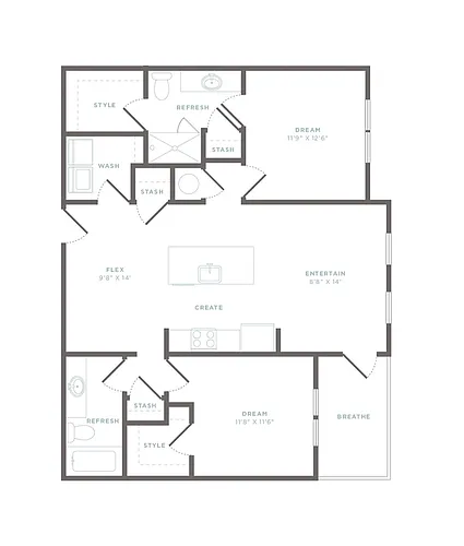 Floor plan B2 - Castaway