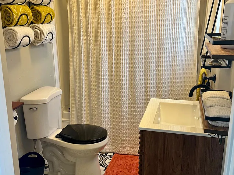 Bath with shower bath combo