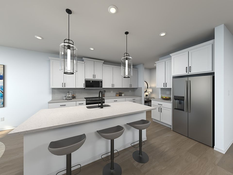 Rendering of the Oakhurst Floorplan Kitchen.