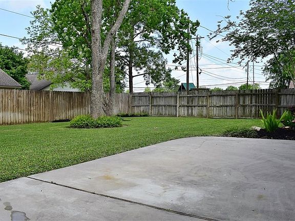 Large back patio