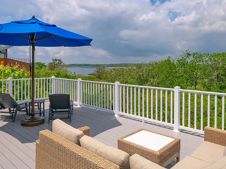 the third floor sunbathing deck with the ocean view