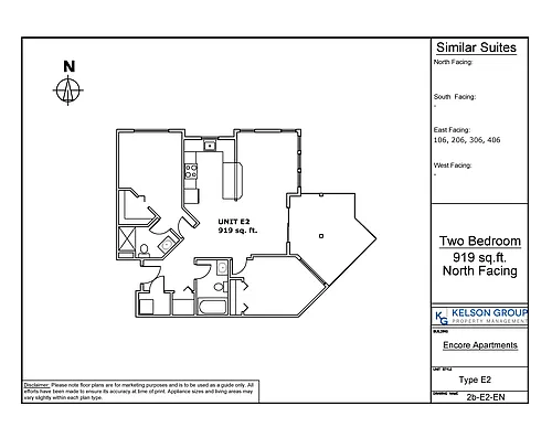 Floor plan 2 Bedroom