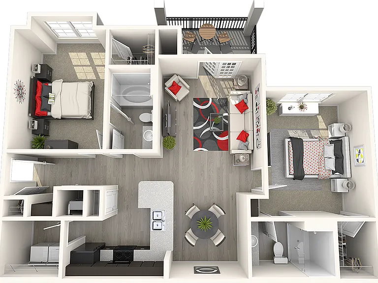 2 Bedroom | 2 Bath | 1126 SF 2 Bedroom | 2 Bath | 1126 SF