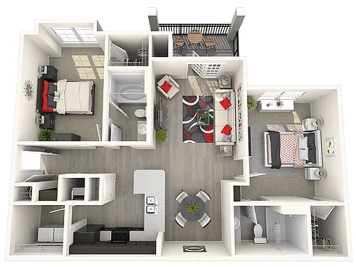Floor plan Fort-Bay