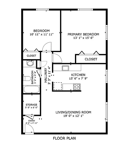 Floor plan 2 Bedroom