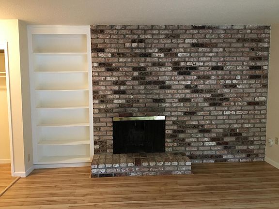 Artistic living room wall with fire place
