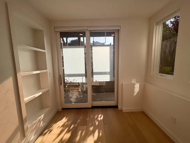 Living area with morning sun (facing West)