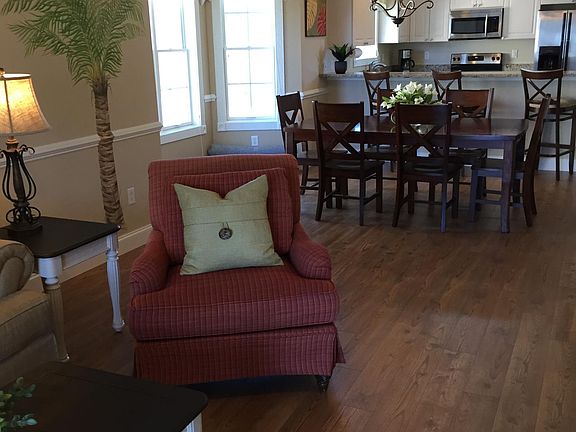 Bay window adds lots of natural light.