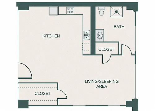 Floor plan A5 (Loft 302)