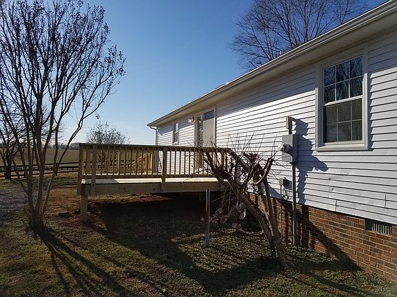 New deck in back overlook field