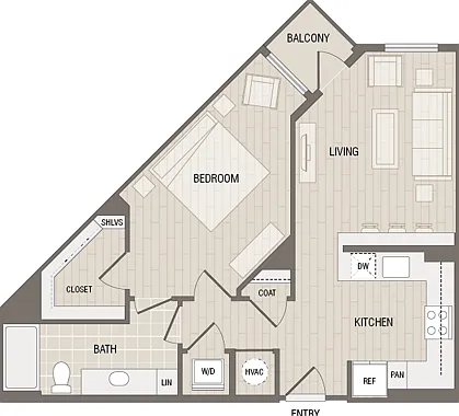 A2.1: 1bed 1bath A2.1: 1bed 1bath