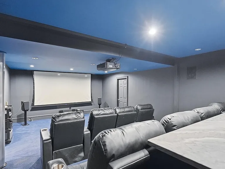 Luxurious home theater experience.