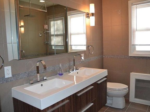 double vanity, steam shower