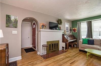 Front door into living space