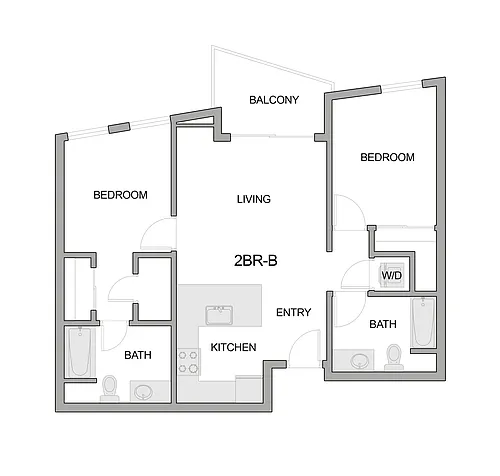 Floor plan 2br-b