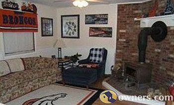 Family Area with wood burning stove