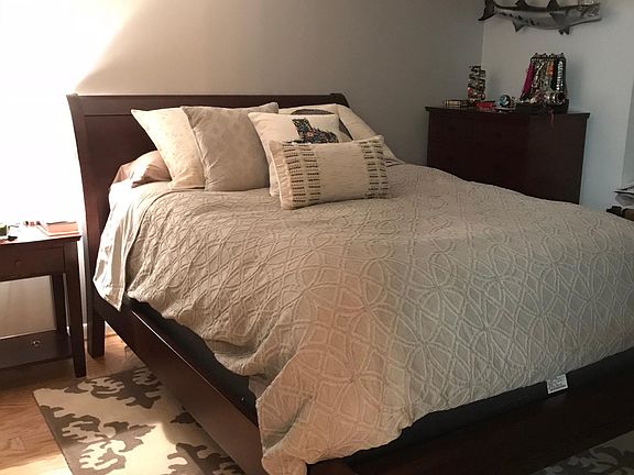 Bedroom is large enough for a queen sleigh bed